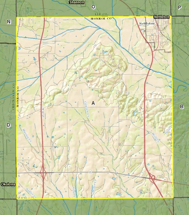 095A Grid Borehole Collection MS DEQ Geology