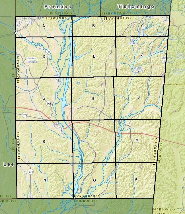 Itawamba County Borehole Collection MSDEQ Geology