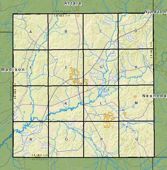 Leake County Borehole Collection MSDEQ Geology