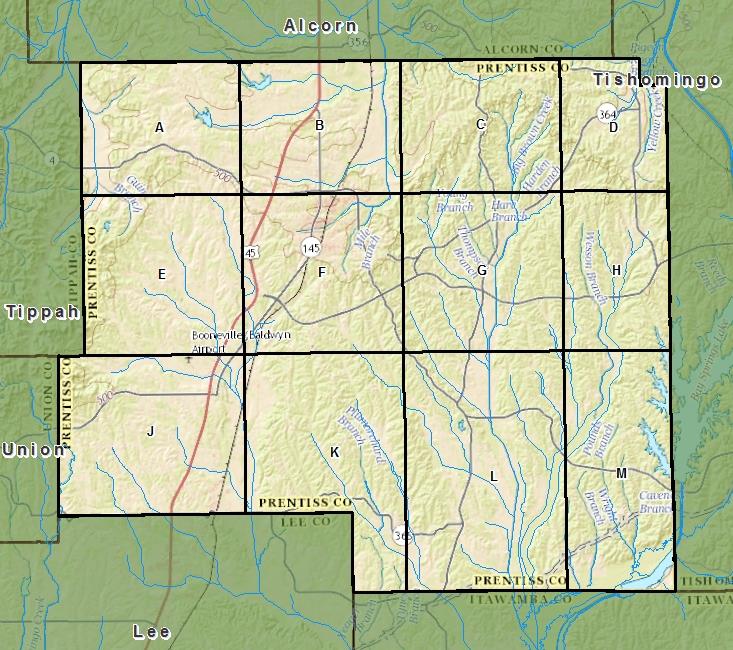 Prentiss County Borehole Collection MSDEQ Geology
