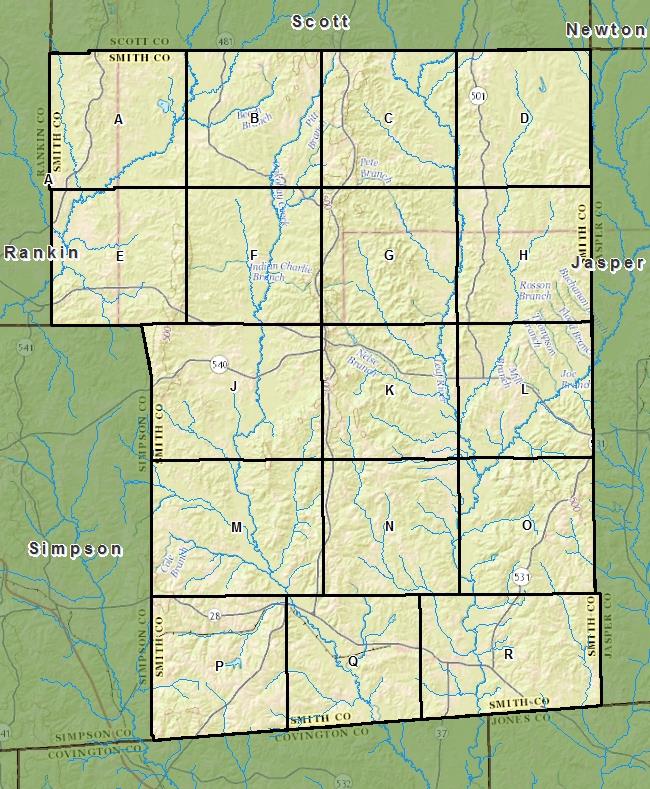 Smith County Borehole Collection MSDEQ Geology