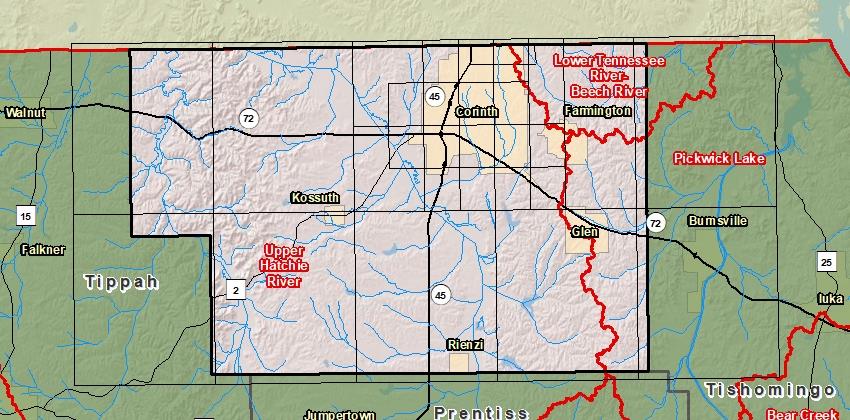 Risk Map Alcorn County