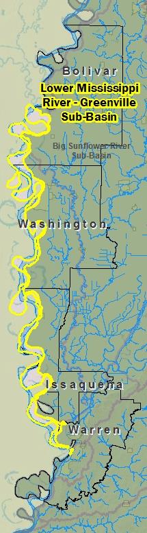 Risk Map Lower Mississippi River Greenville Sub Basin